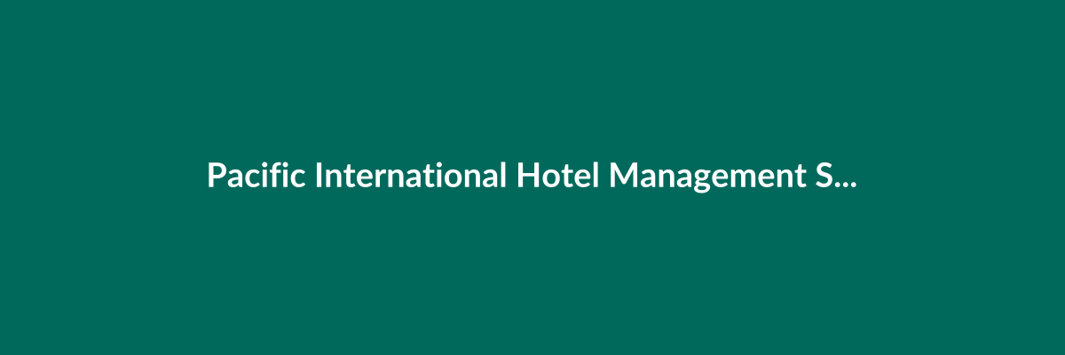 Pacific International Hotel Management School (PIHMS)