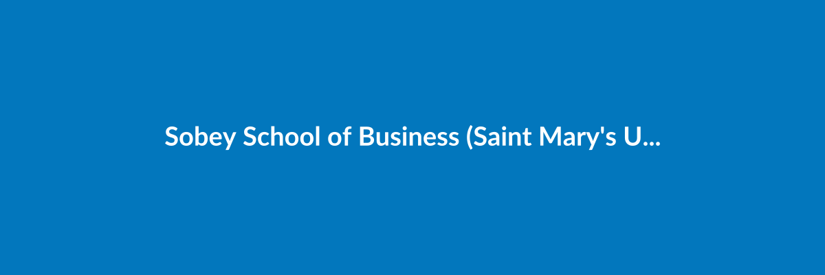 Sobey School of Business (Saint Mary's University)